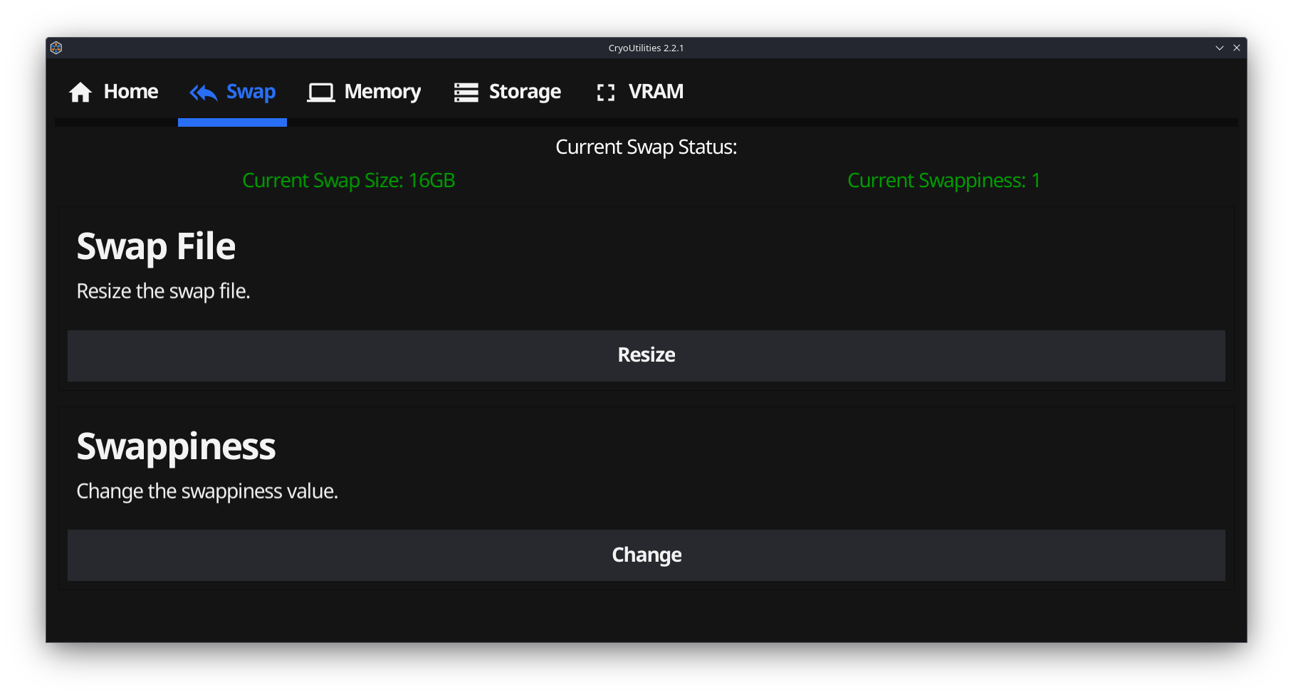 CryoUtilities - recommended settings
