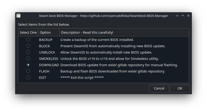 Download Steam Deck BIOS