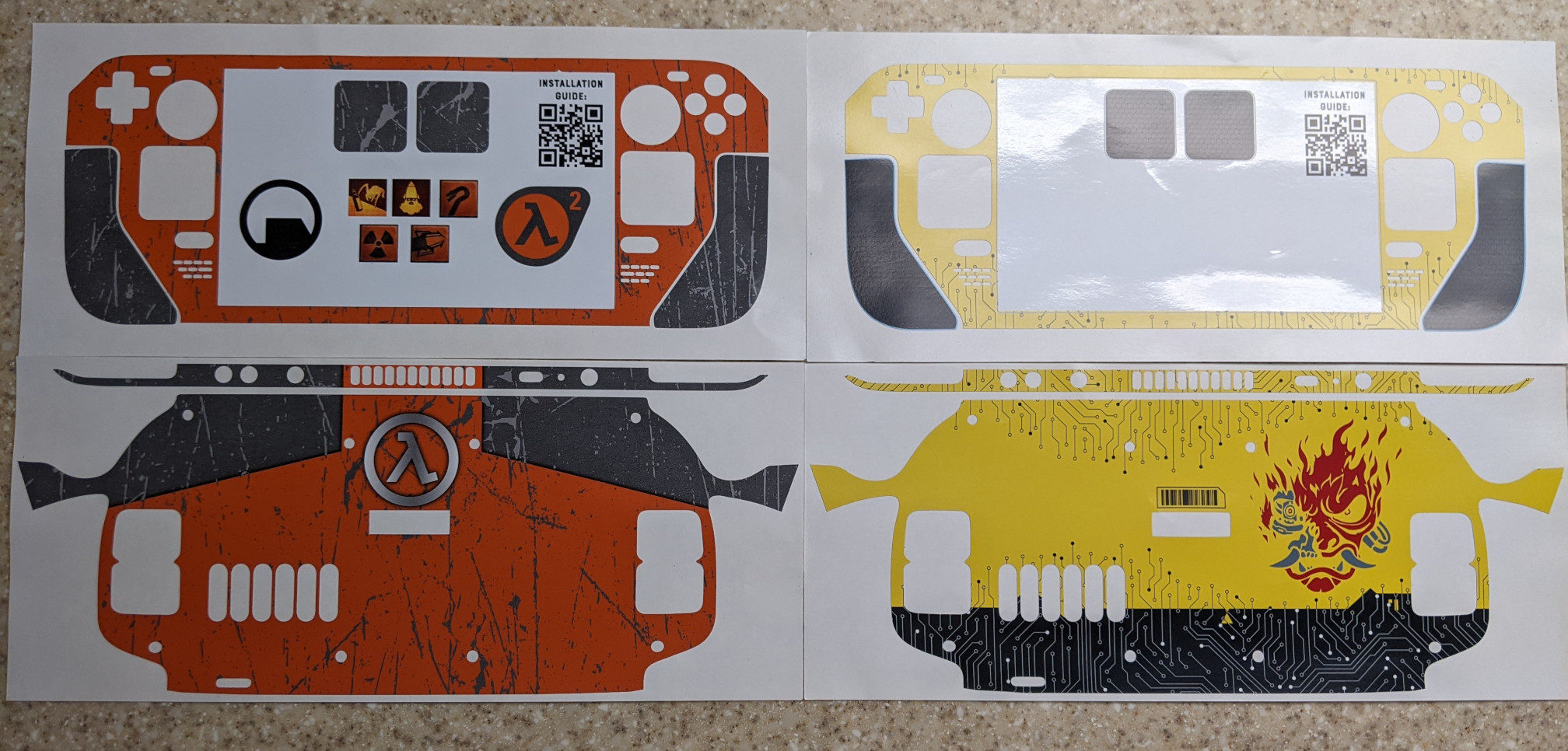 half-life and cyberpunk 2077 deck skins