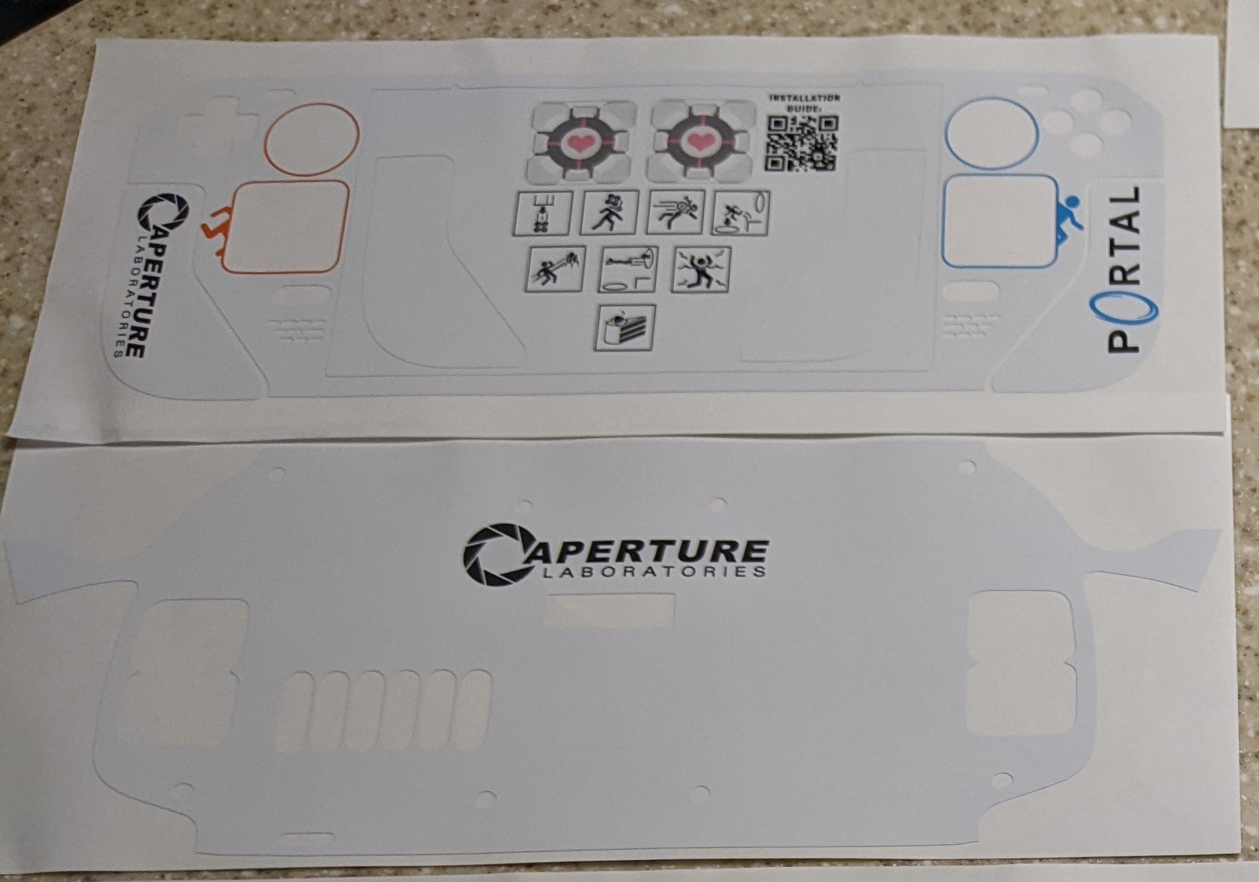 portal skin before applying to deck