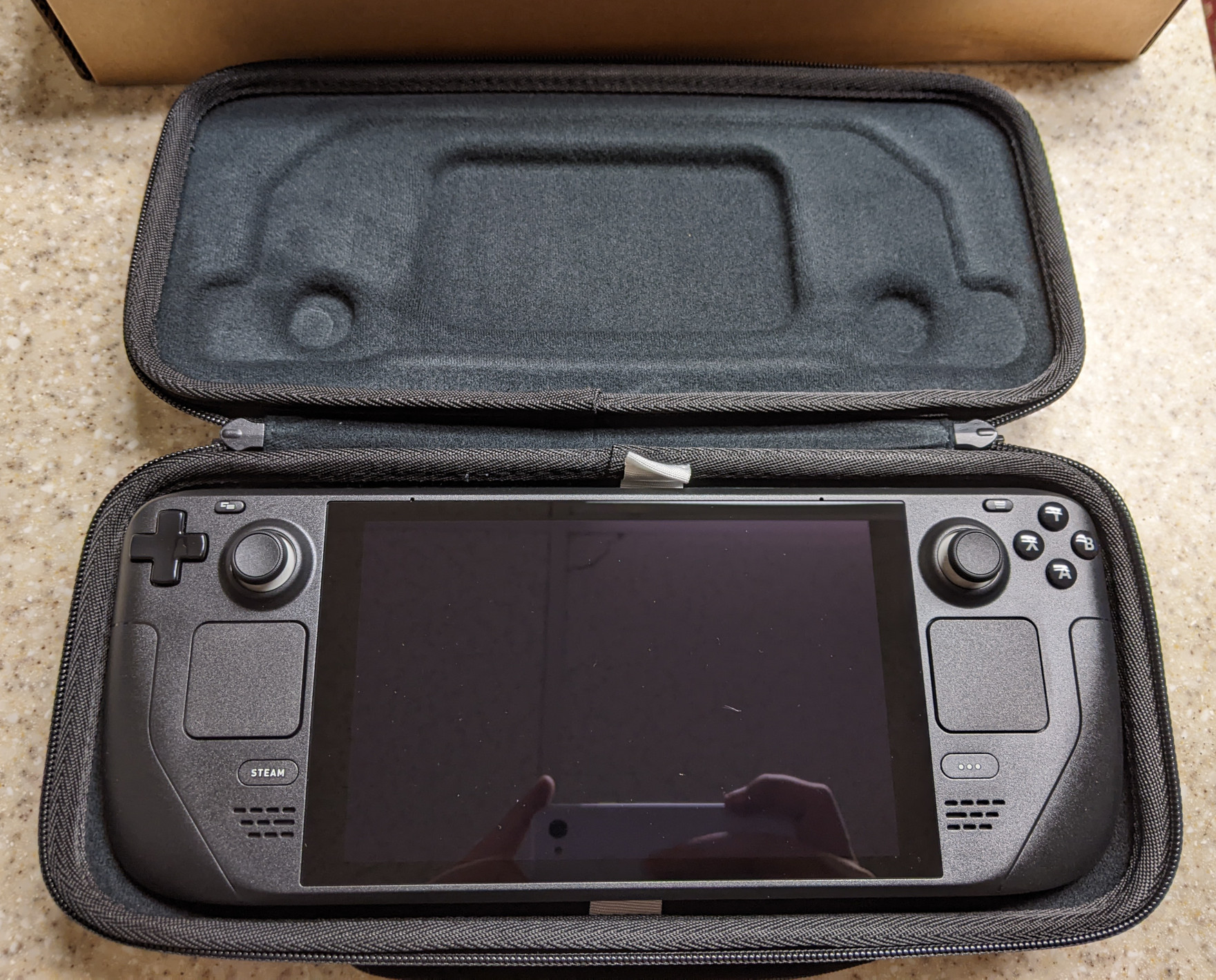 steam deck with case