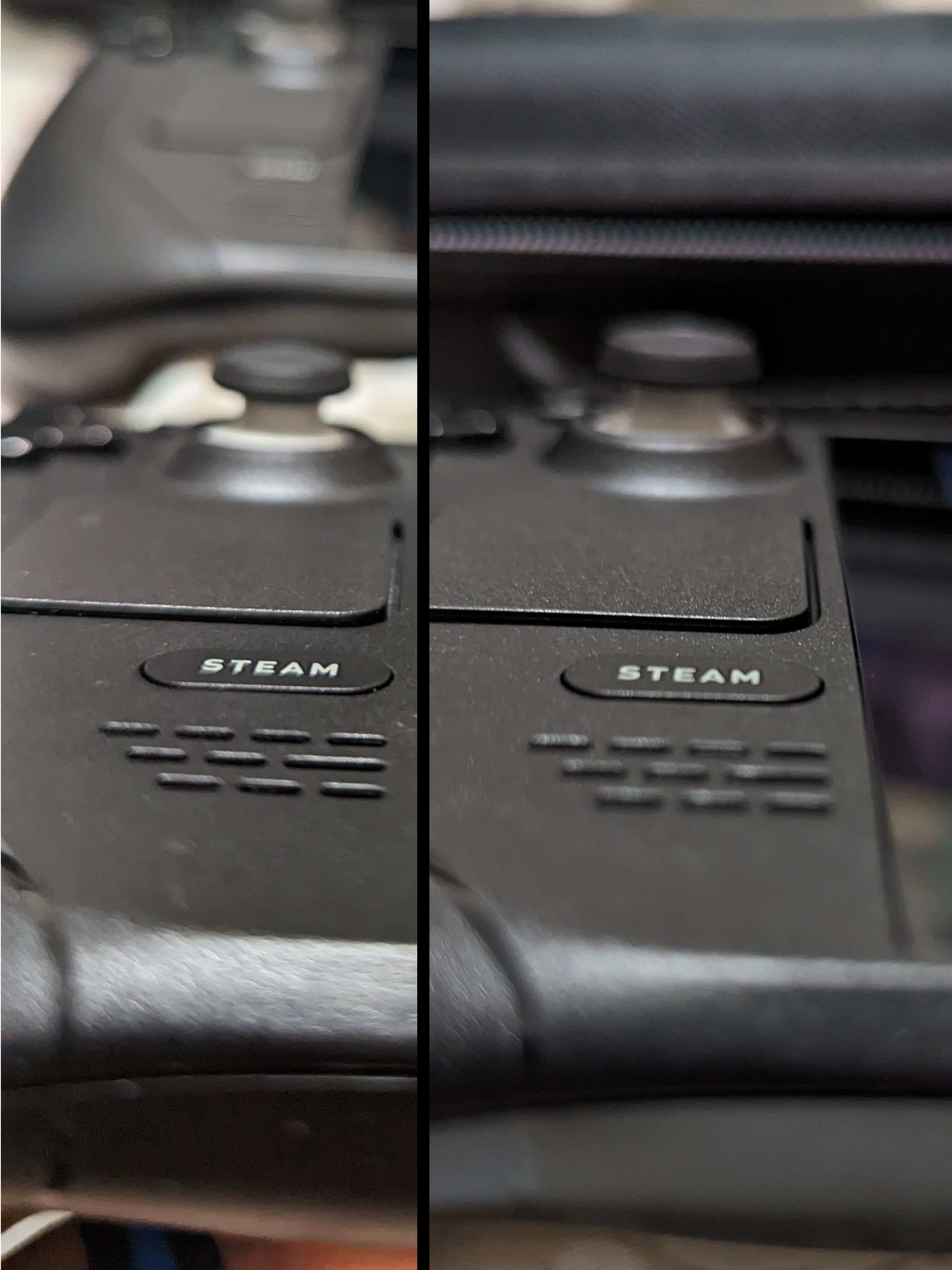 Steam Deck Steam button comparison