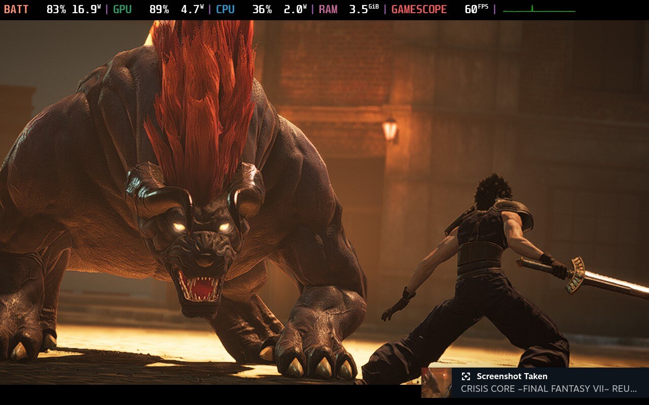 Crisis Core Final Fantasy VII Reunion cutscene