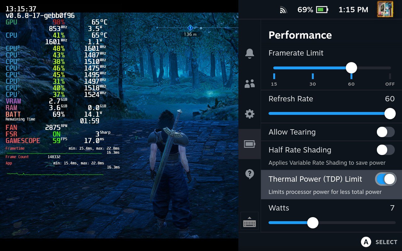 Crisis Core Final Fantasy VII Reunion MangoHUD