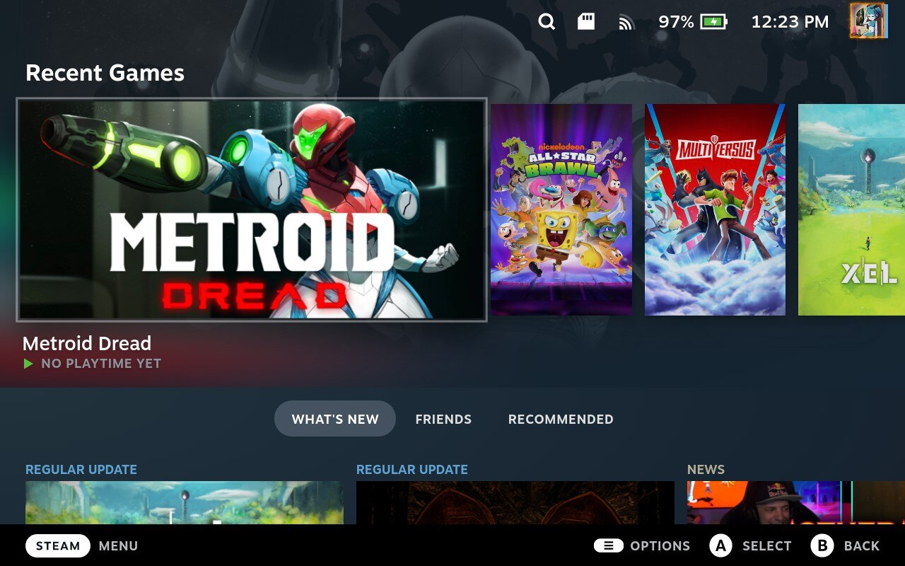 Metroid Dread on Deck