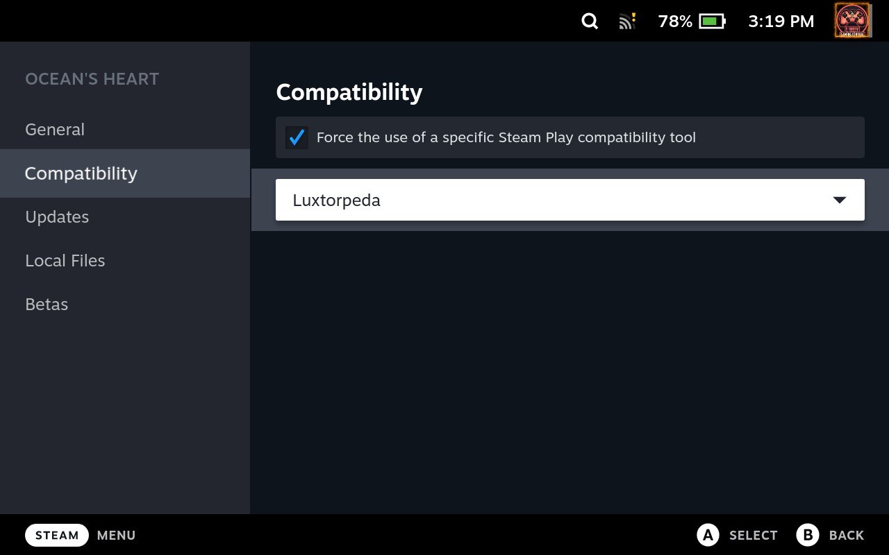 forcing luxtorpeda as a compatibility tool