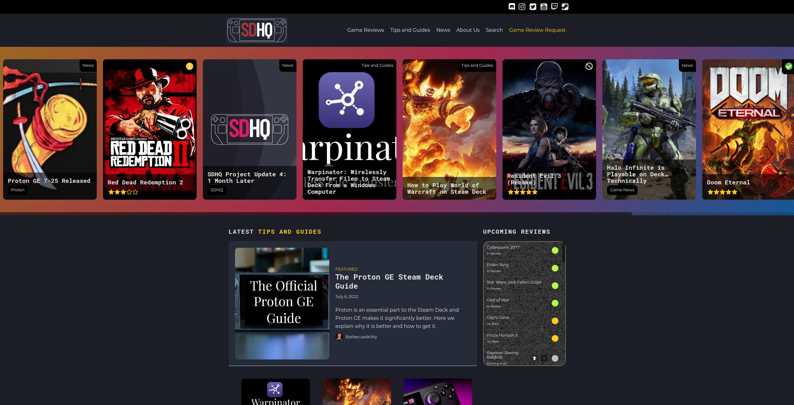 Steam Deck HQ Site