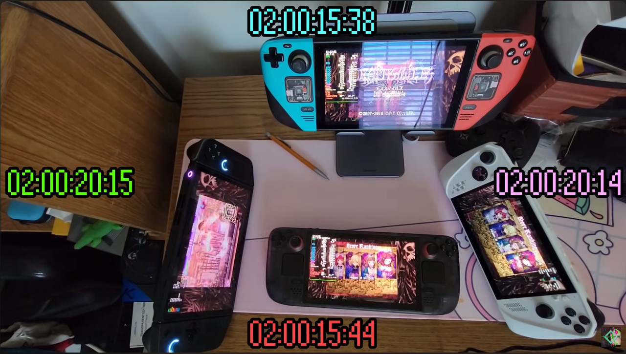 Comparing battery life with different devices with Deathsmiles