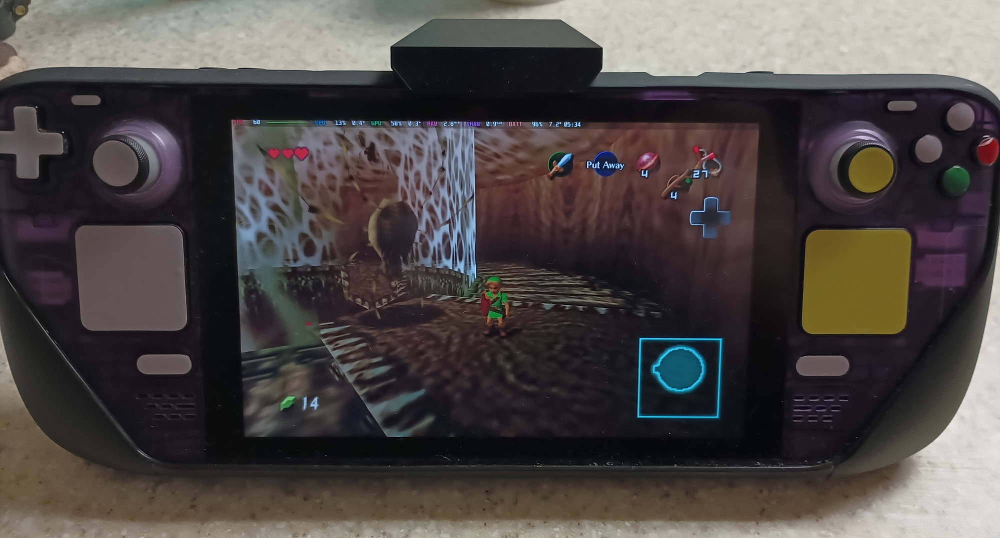 Melee Link and Steam Deck HUD mod in SoH