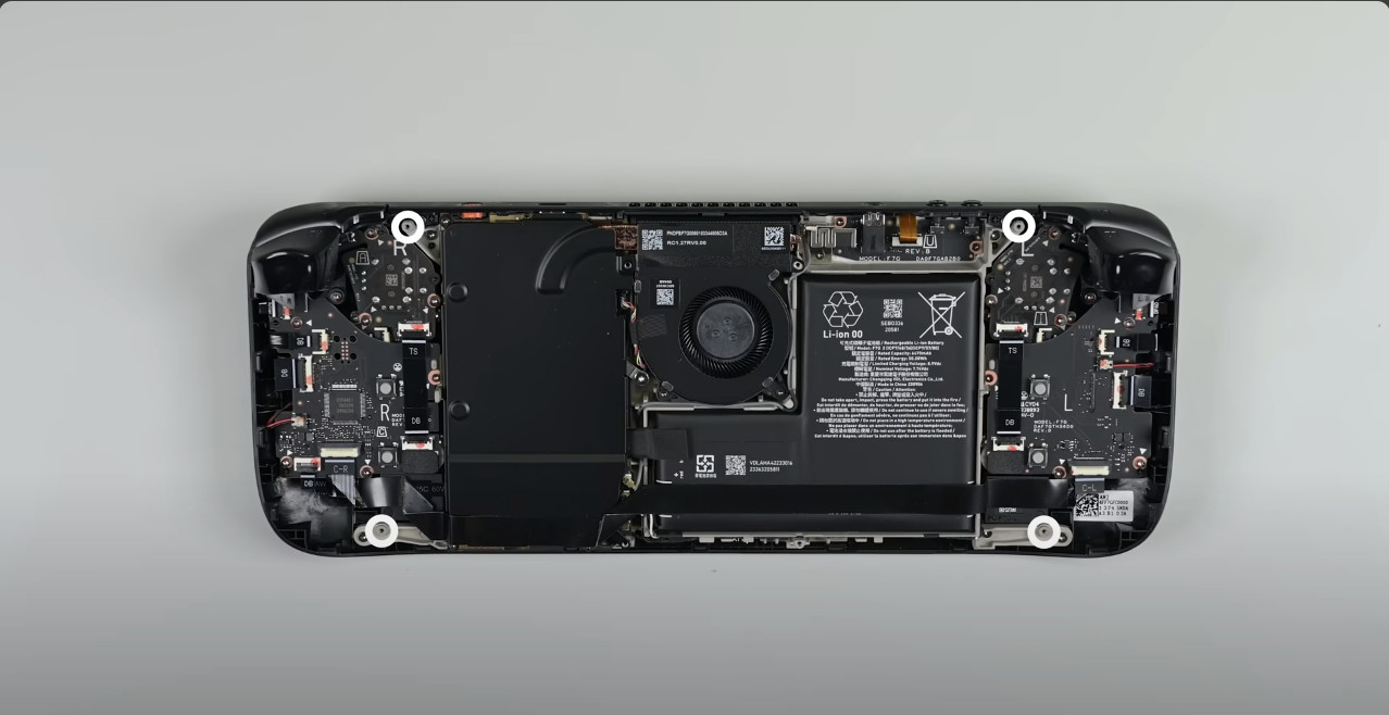 OLED Deck - back cover off