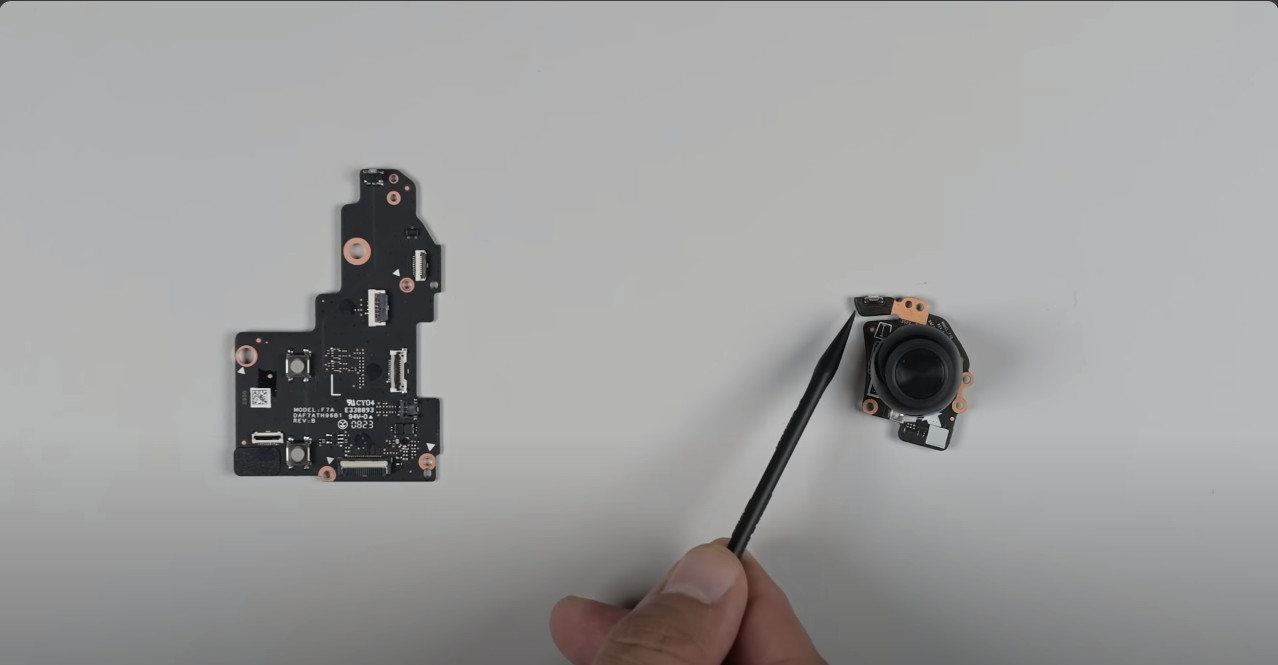 Thumbstick with shoulder button attached