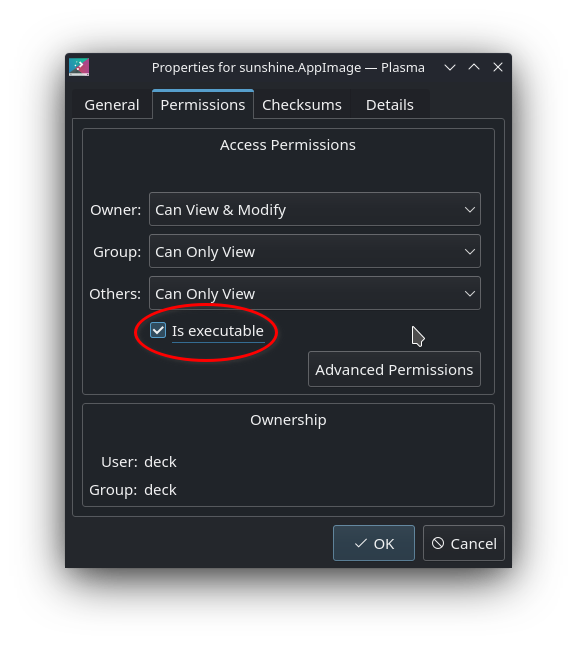 Making Sunshine an executable