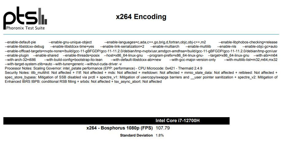 oryx pro x264 encoding FPS
