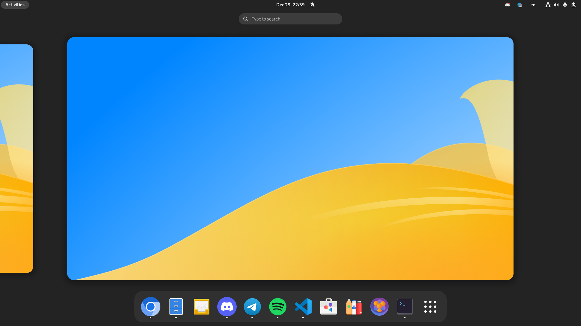 Vanilla OS desktop