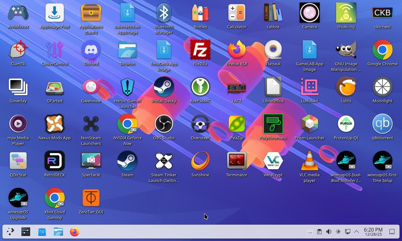winesapOS 4.5.0 Adds Ventoy Resize Support, Improved Power Management