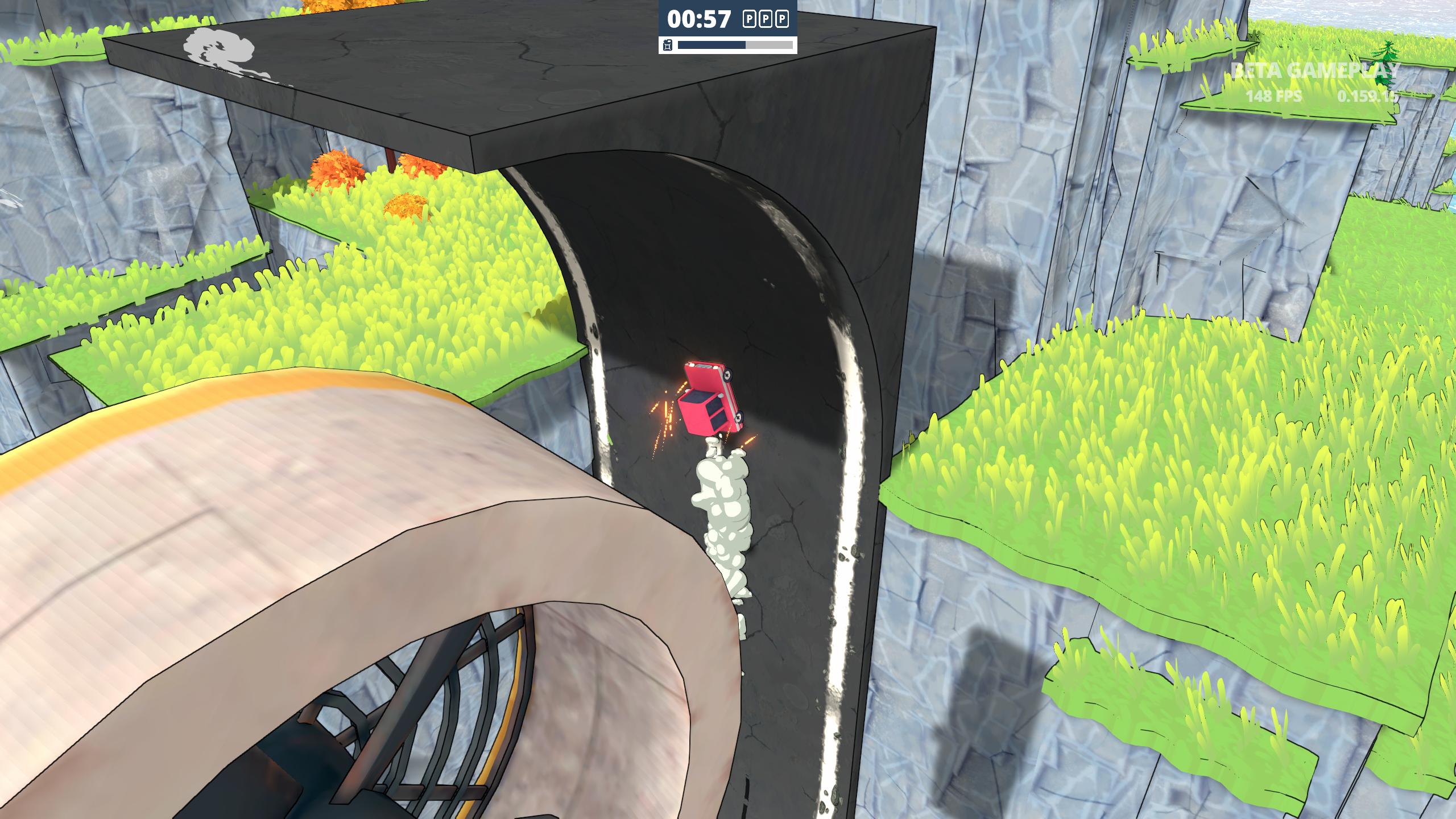 you suck at parking going upside down